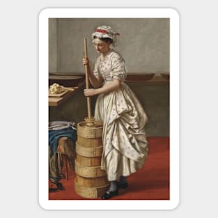 The Butter Churn by Valentine Cameron Prinsep Sticker